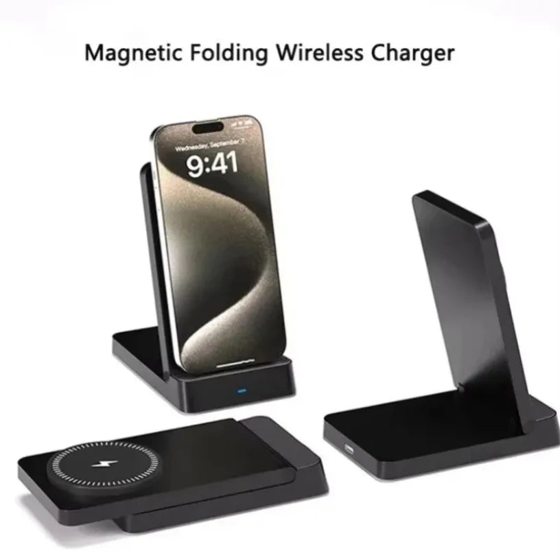 Doodad Co. Foldable MagSafe Wireless Charger Stand — 15W Fast Charging