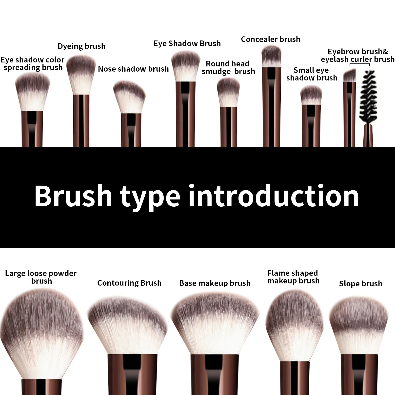 Doodad Co. Kabuki Makeup Brush Set (13pc)