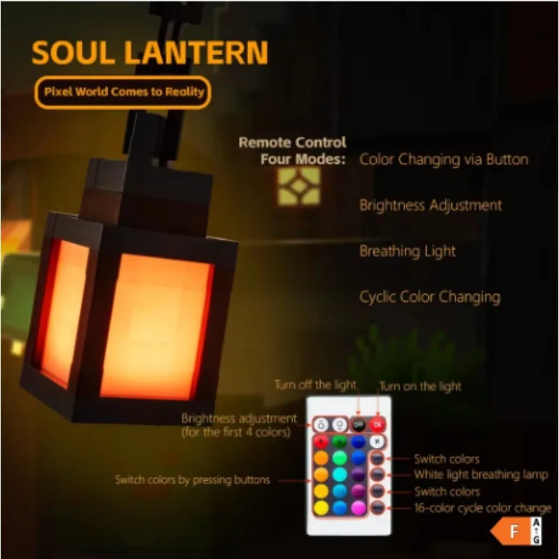 Doodad Co. Pixel Lantern Mood Light