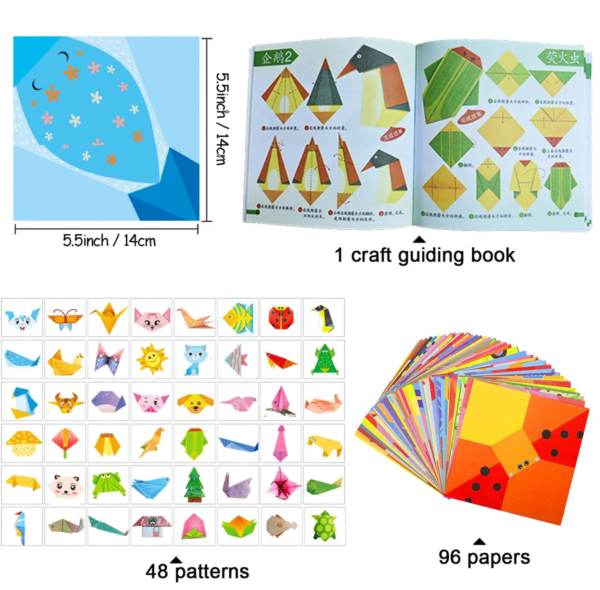 Doodad Co. Origami Craft Kit — Beginner-Friendly, With Guide Book
