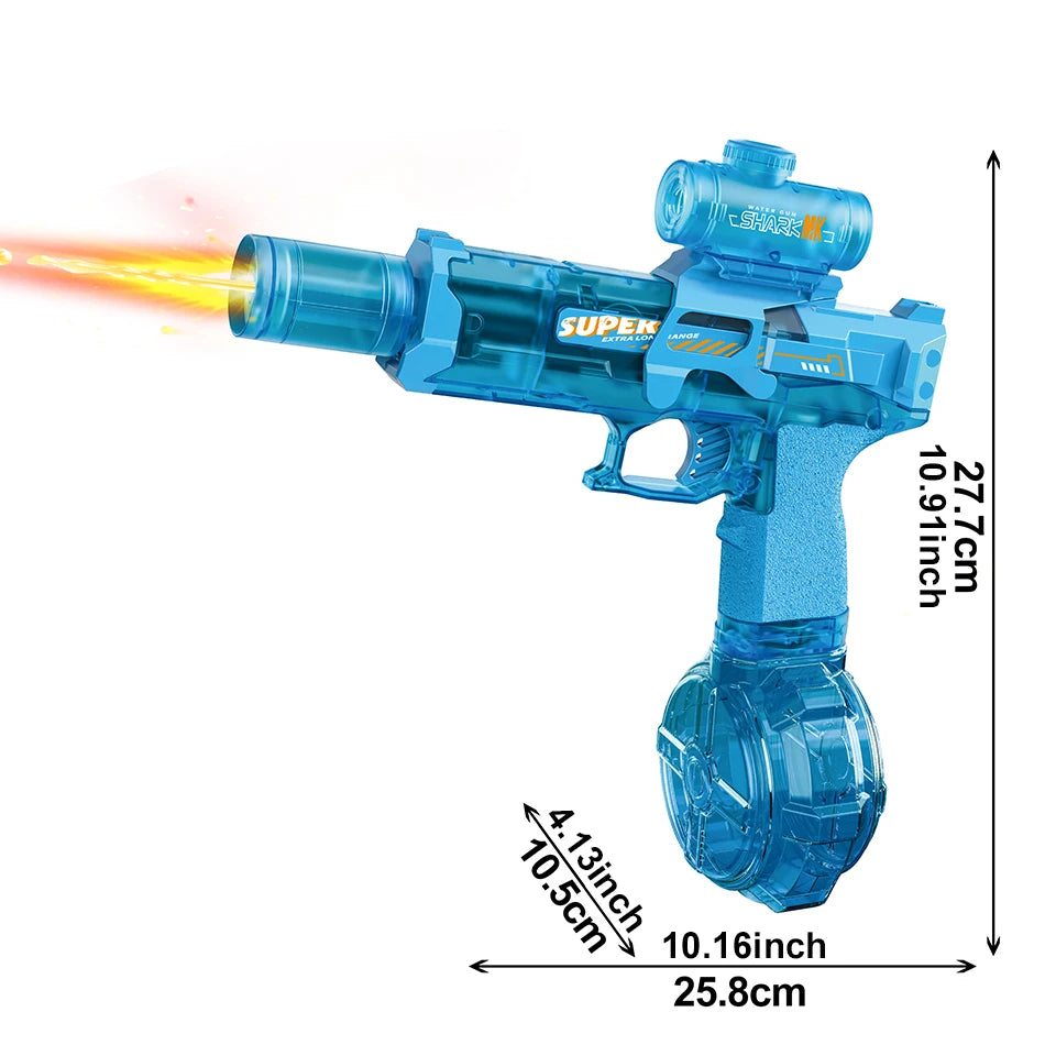 Doodad Co. Automatic Water Blaster — Flame-Light Effect, Electric Pulse Action