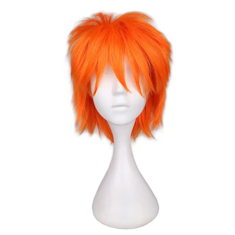 Doodad Co. Cosplay Costume Wig — Heat-Resistant Fiber, 12-Inch Anime Style