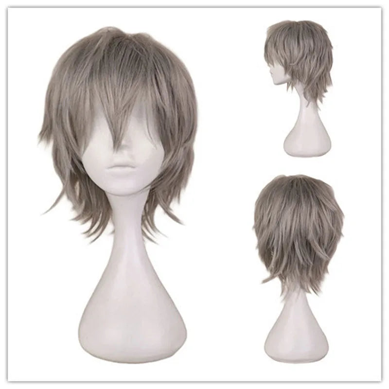 Doodad Co. Cosplay Costume Wig — Heat-Resistant Fiber, 12-Inch Anime Style