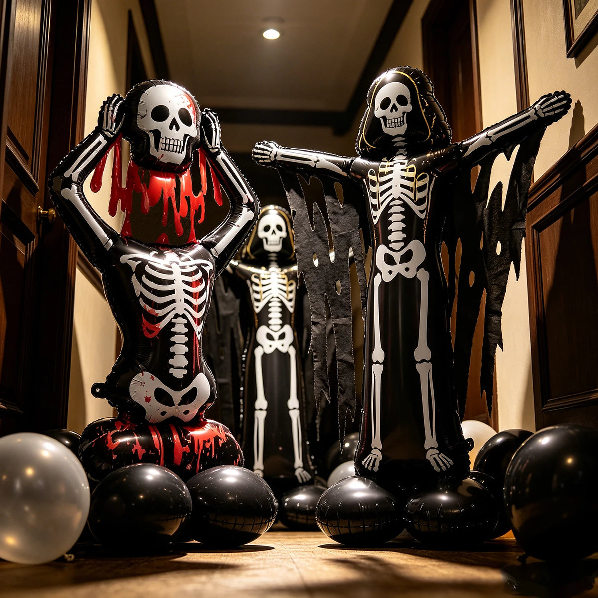 Doodad Co. Haunted House Foil Balloon Set — Trick-or-Treat Party Decor
