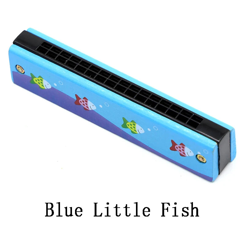 Doodad Co. Kids Wooden Harmonica — Beginner-Friendly, Musical Learning Toy