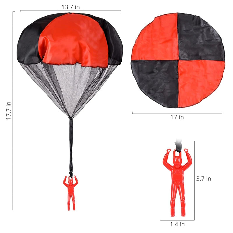 Doodad Co. Flying Parachute Toy — Tangle-Free, Outdoor Play