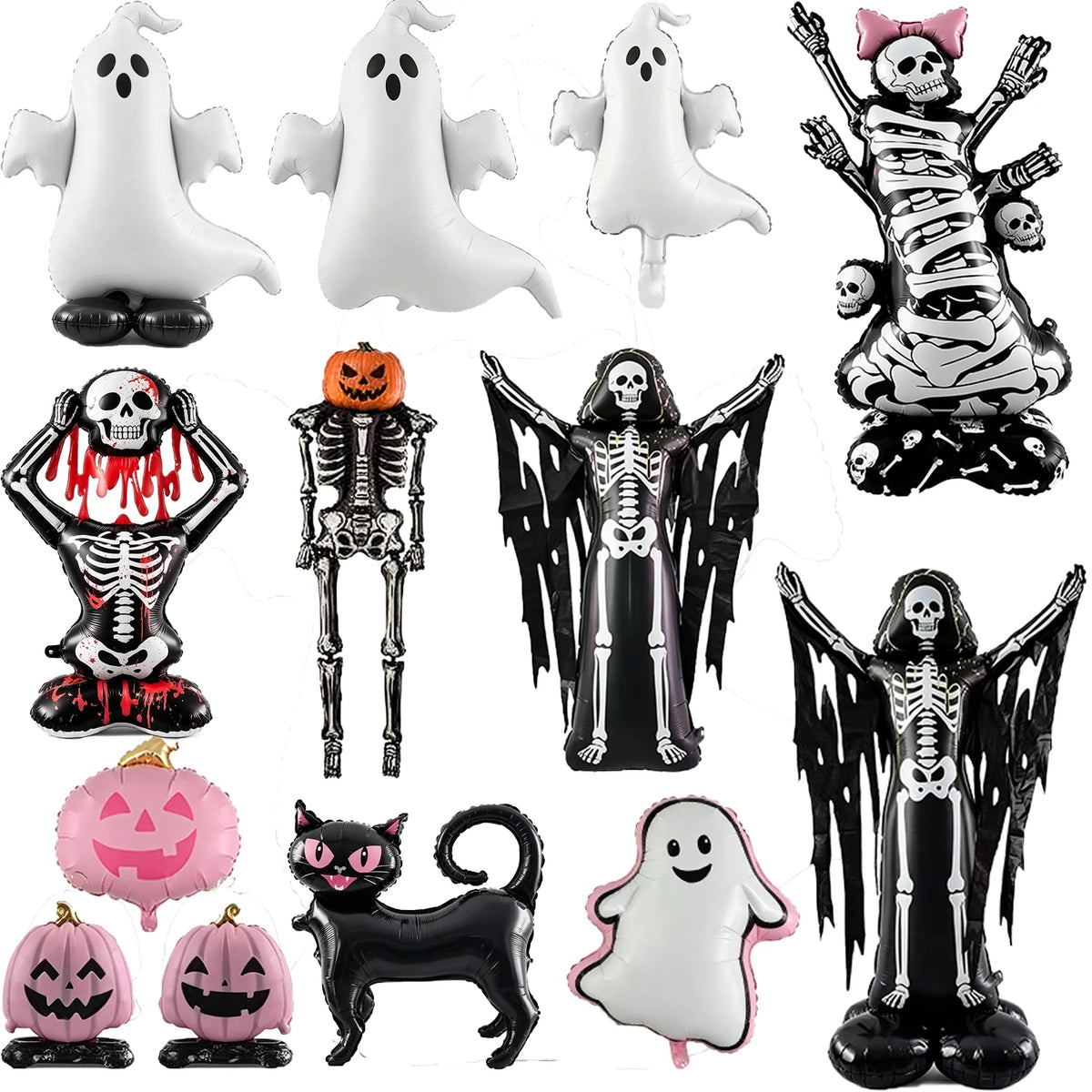 Doodad Co. Haunted House Foil Balloon Set — Trick-or-Treat Party Decor