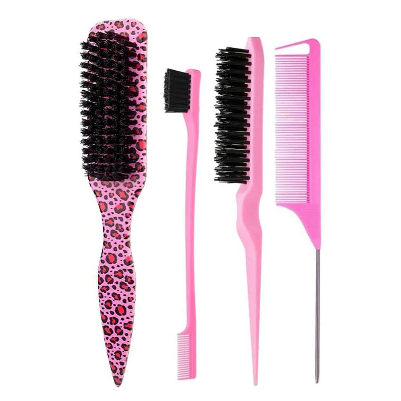 Doodad Co. Edge Control Hair Brush — Slick Back Bristles, Flyaway Control