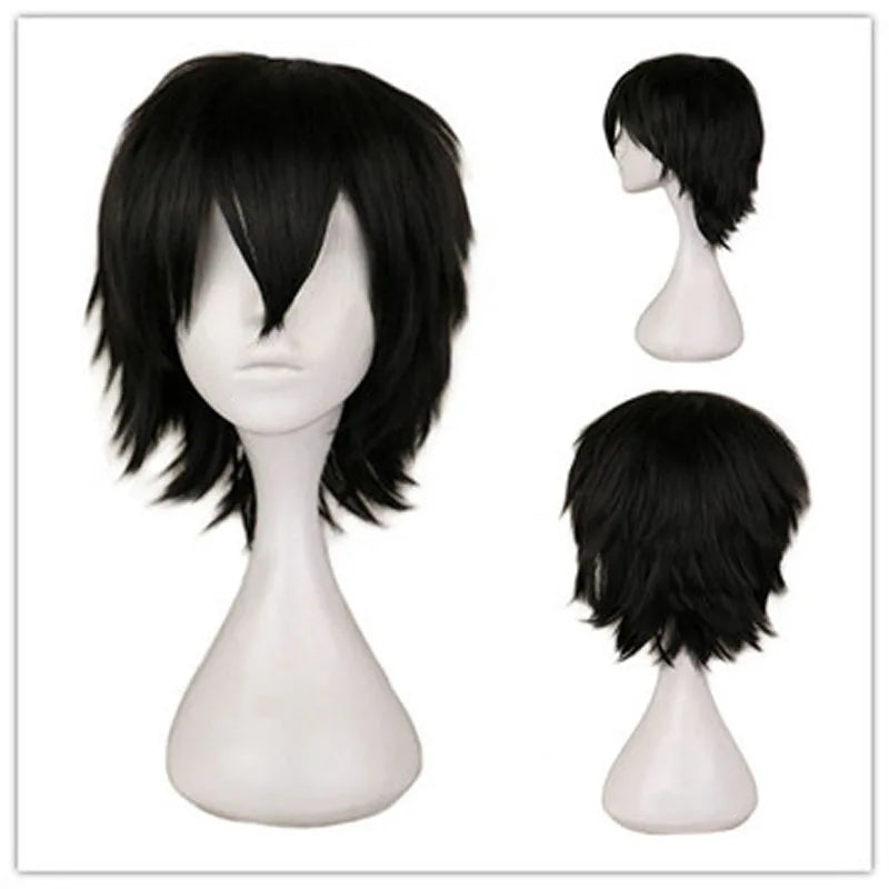 Doodad Co. Cosplay Costume Wig — Heat-Resistant Fiber, 12-Inch Anime Style