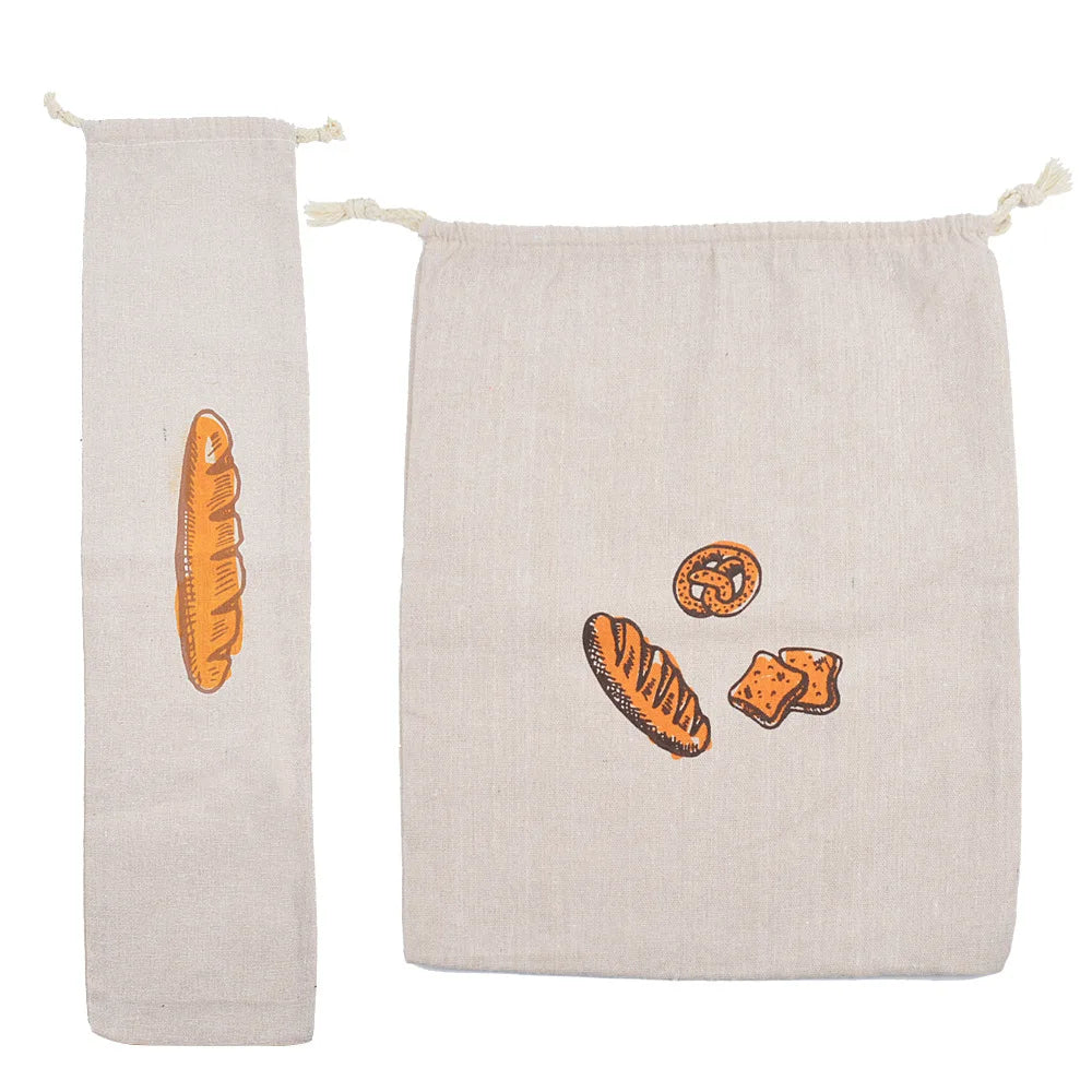 Doodad Co. Linen Bread Bags — Reusable, Washable Storage