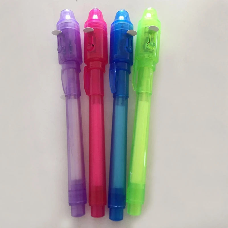 Doodad Co. Invisible Ink Spy Pen — UV Light Included, Secret Messages