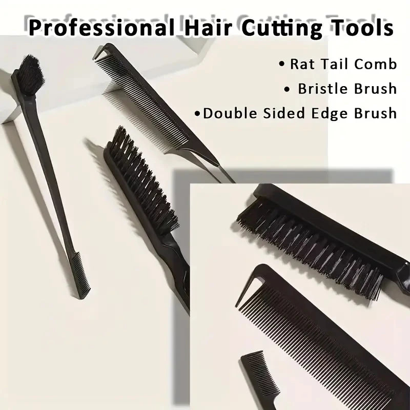 Doodad Co. Edge Control Hair Brush — Slick Back Bristles, Flyaway Control