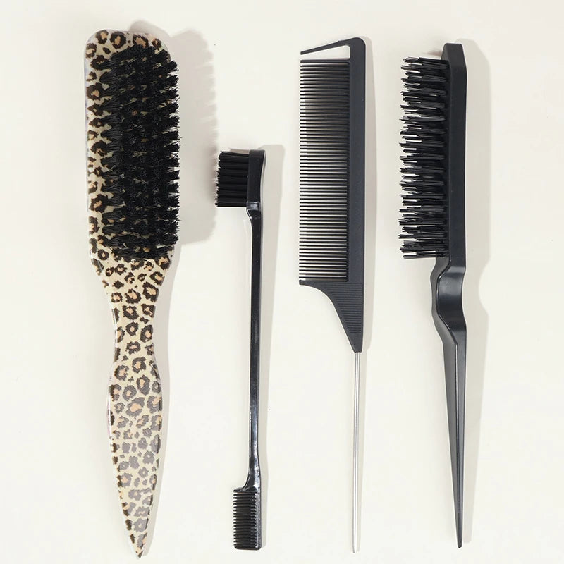 Doodad Co. Edge Control Hair Brush — Slick Back Bristles, Flyaway Control