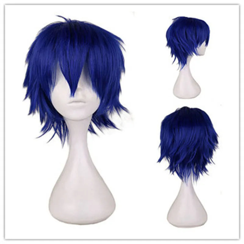 Doodad Co. Cosplay Costume Wig — Heat-Resistant Fiber, 12-Inch Anime Style