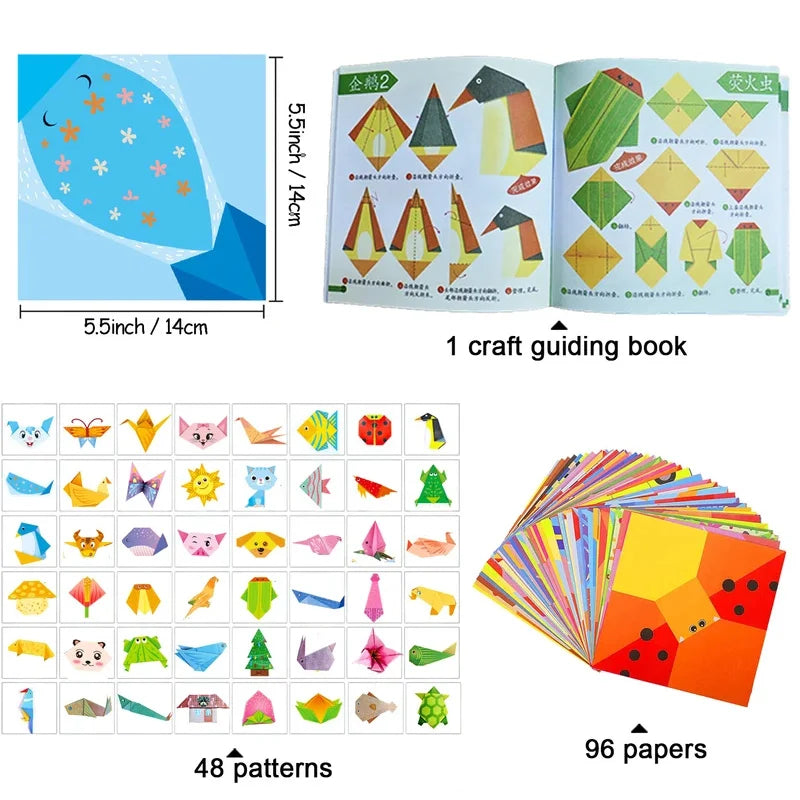 Doodad Co. Origami Craft Kit — Beginner-Friendly, With Guide Book