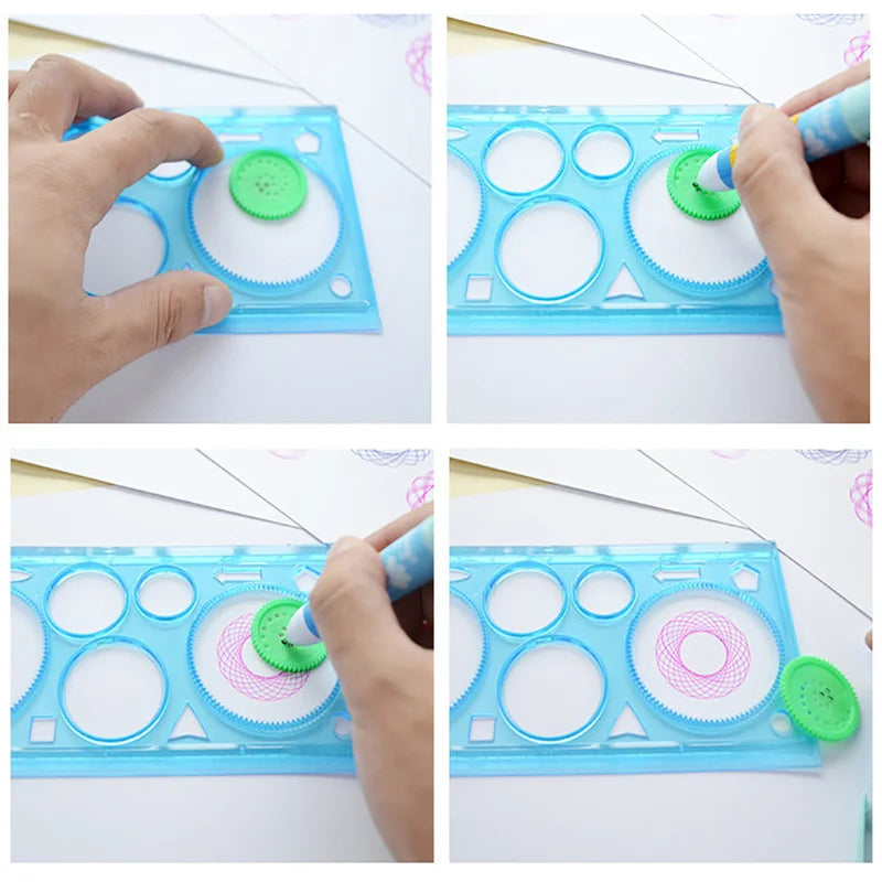 Doodad Co. Spirograph Drawing Set — Educational, Multiple Stencils