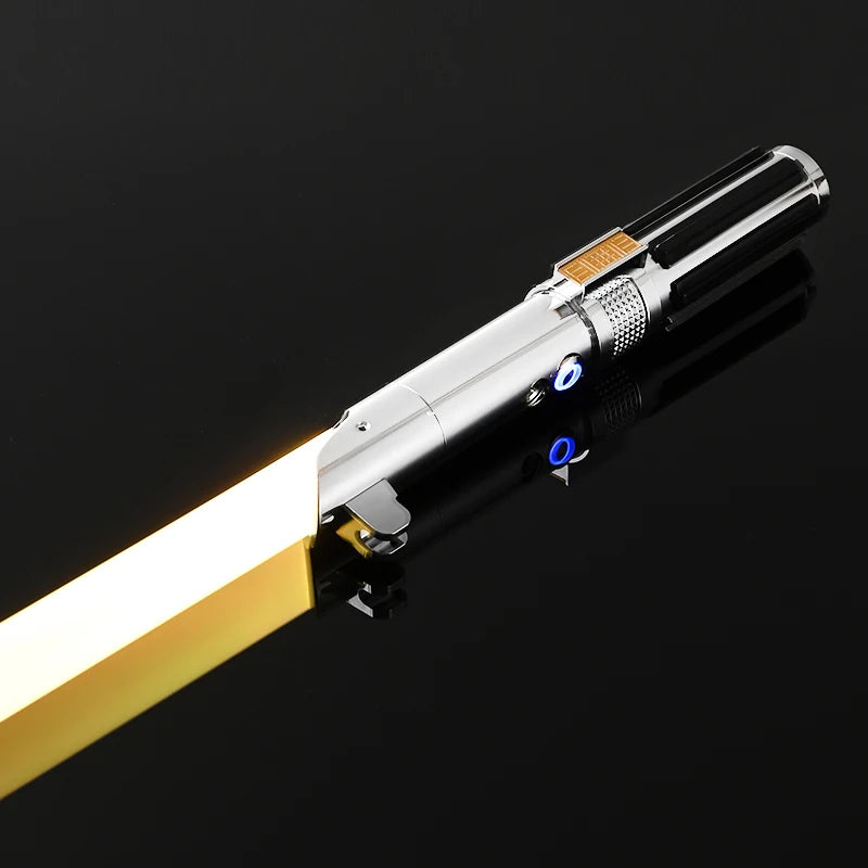Doodad Co. LED Lightsaber Toy — RGB Color-Changing, Metal Handle
