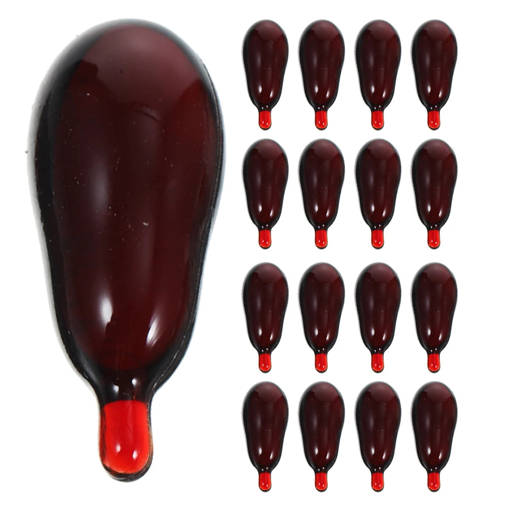 Doodad Co. Fake Blood Capsules — 20-Pack Mouth Pills, Instant Halloween Gore Effect