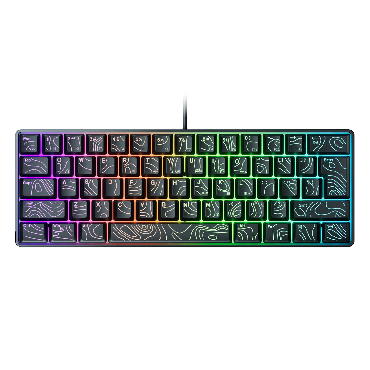 Doodad Co. 60% RGB Gaming Keyboard — Compact Backlit Layout