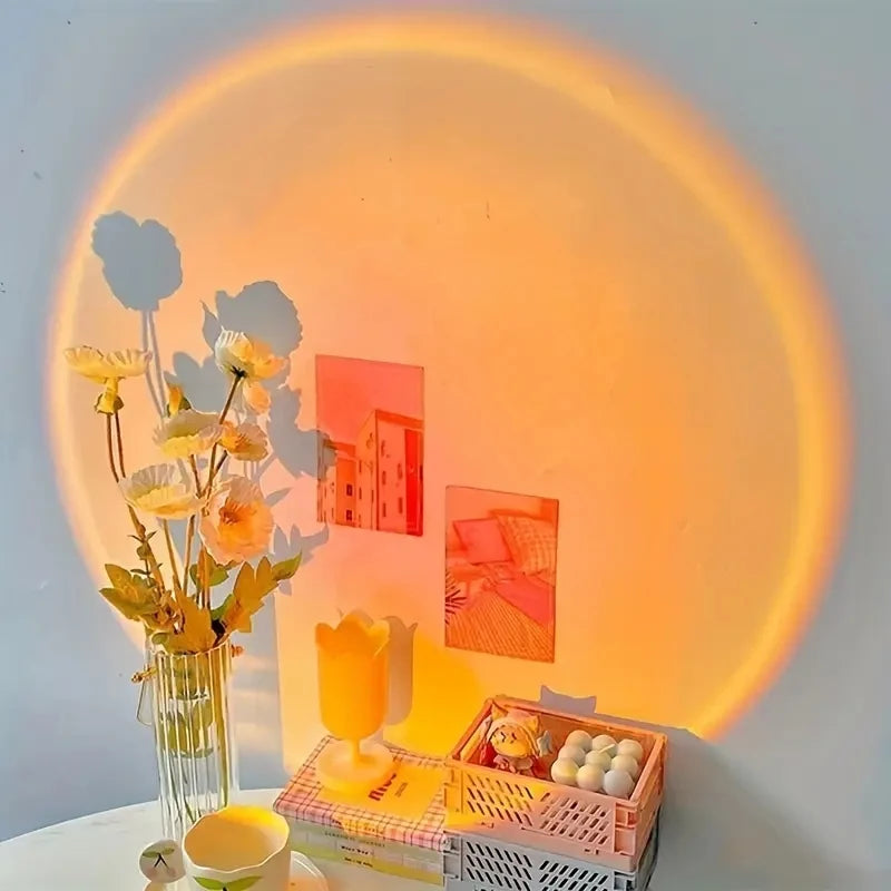 Doodad Co. Sunset Projection Lamp — Rotatable Ambient Light
