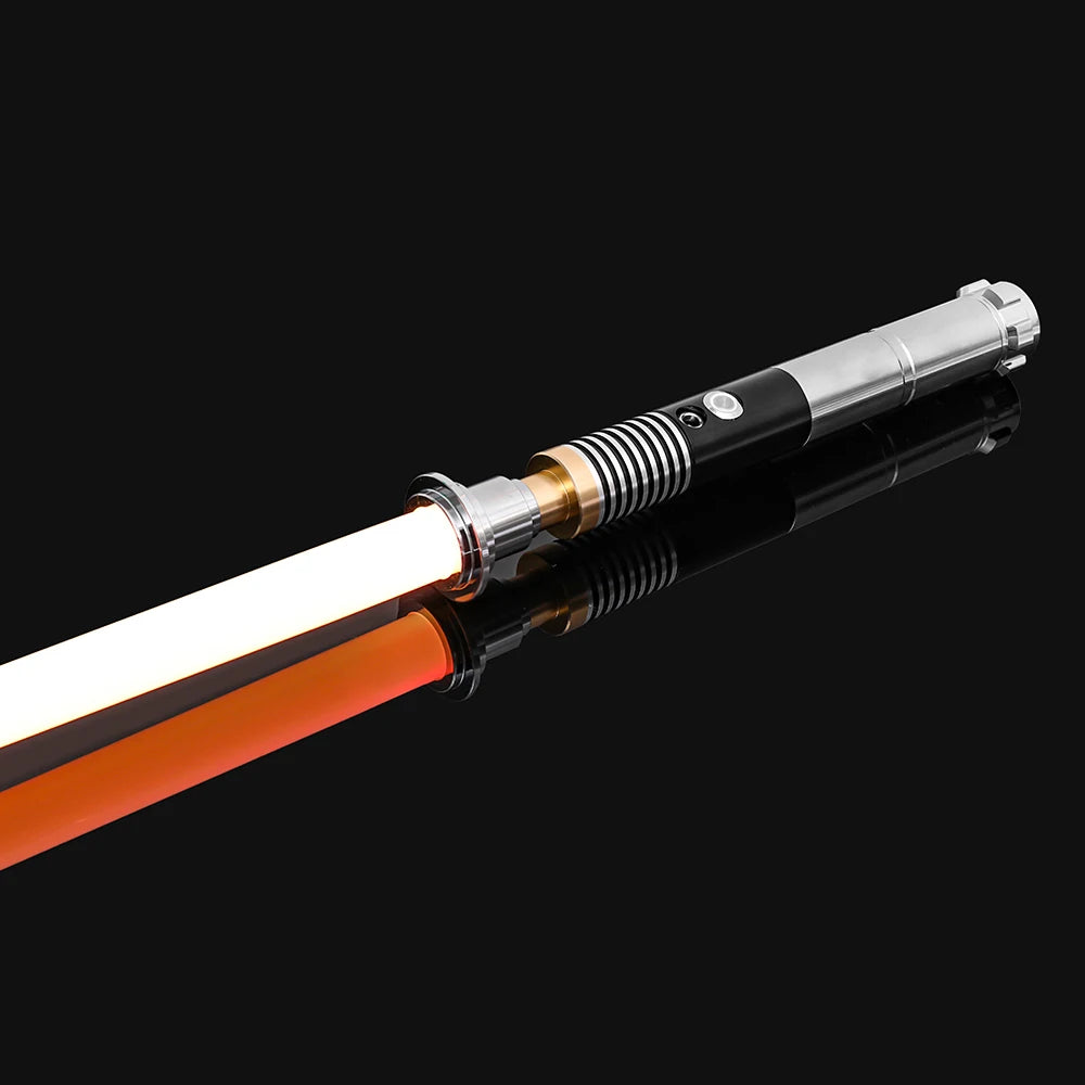 Doodad Co. LED Lightsaber Toy — RGB Color-Changing, Metal Handle