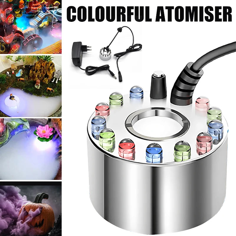 Doodad Co. Pumpkin Fog Fountain — LED Mist Maker, Eerie Halloween Atmosphere