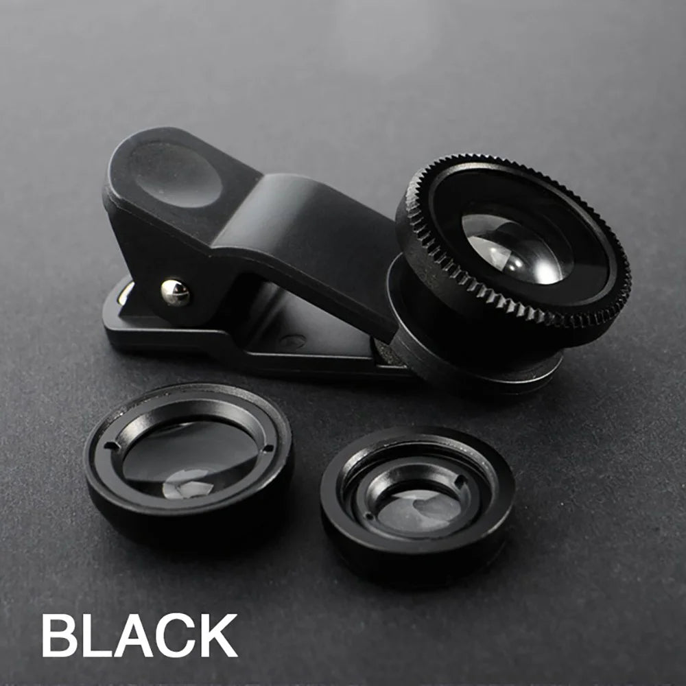 Doodad Co. Phone Camera Lens Kit — 3-in-1, Clip-On Design