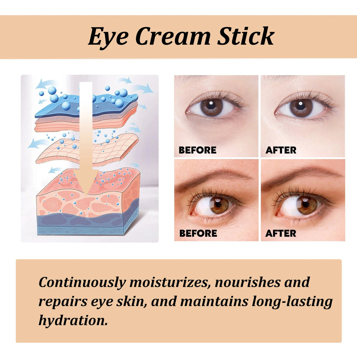 Doodad Co. Snail Collagen Eye Cream — Firming, Dark Circle Reducing