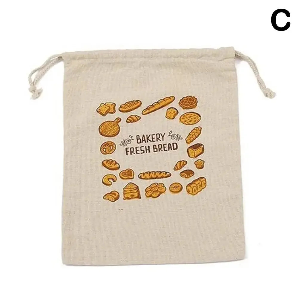 Doodad Co. Linen Bread Bags — Reusable, Washable Storage