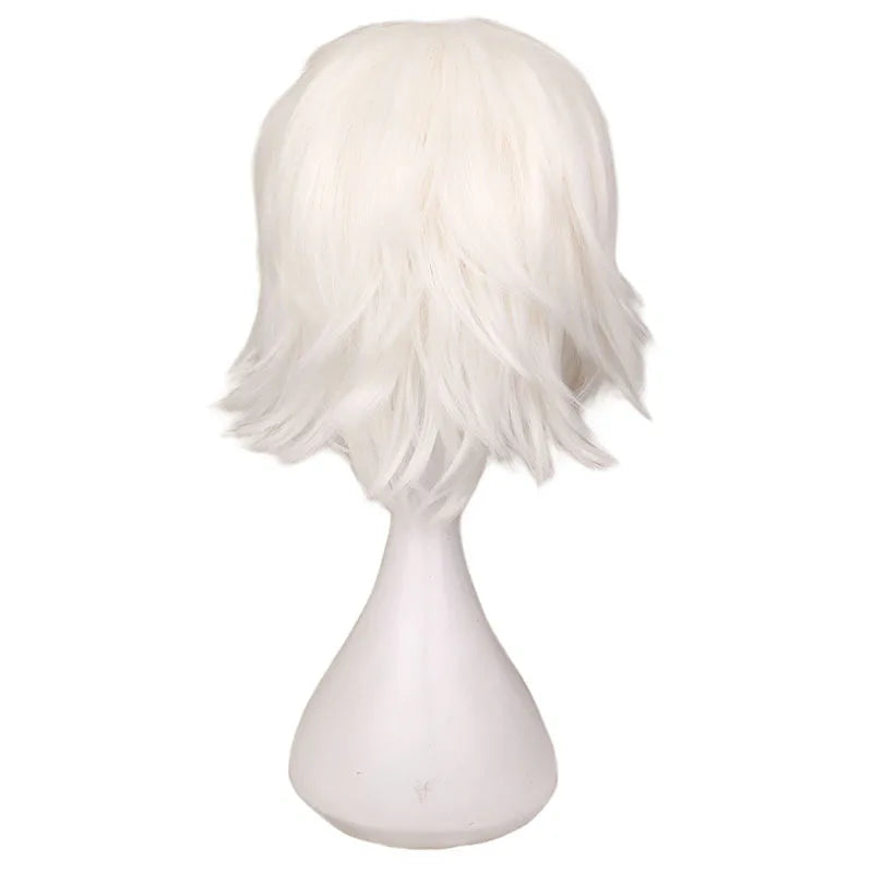 Doodad Co. Cosplay Costume Wig — Heat-Resistant Fiber, 12-Inch Anime Style