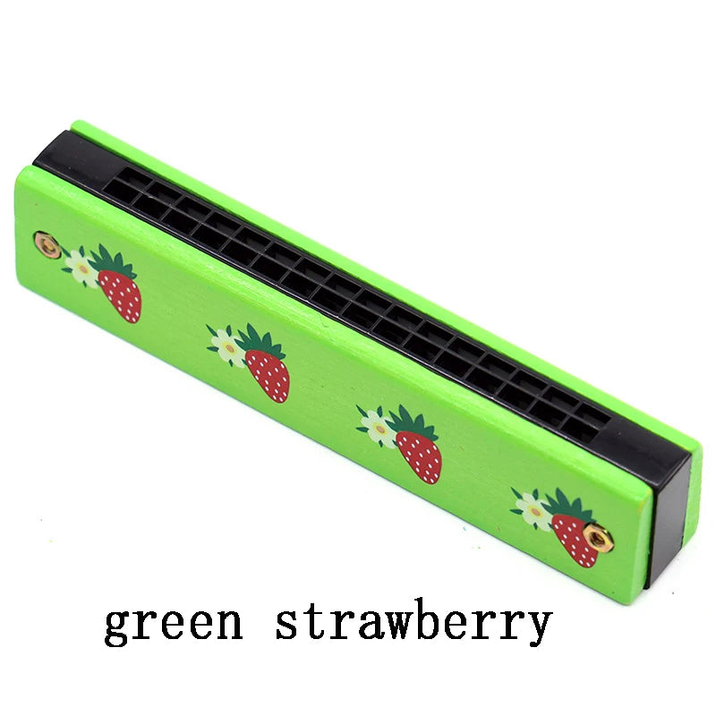 Doodad Co. Kids Wooden Harmonica — Beginner-Friendly, Musical Learning Toy