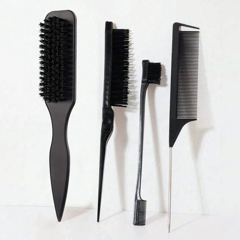 Doodad Co. Edge Control Hair Brush — Slick Back Bristles, Flyaway Control