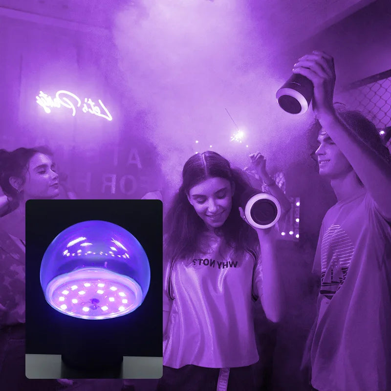 Doodad Co. UV Blacklight Bulb — E27 Fit, Glow-in-the-Dark Party Effect