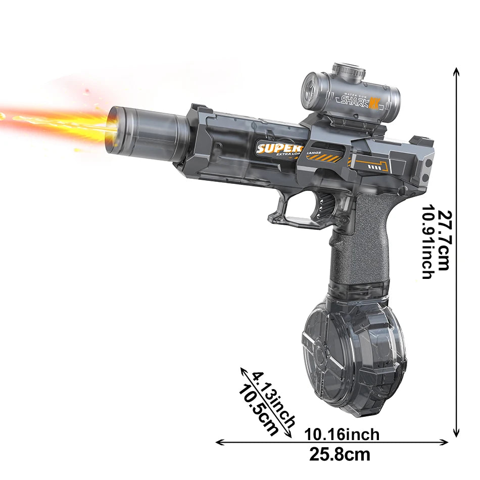 Doodad Co. Automatic Water Blaster — Flame-Light Effect, Electric Pulse Action
