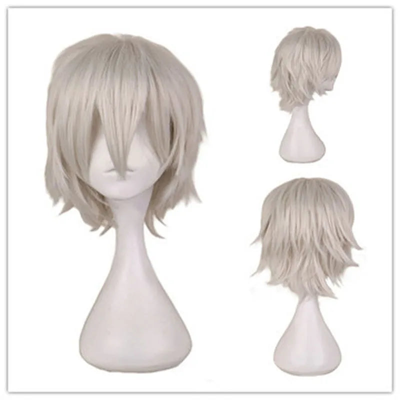 Doodad Co. Cosplay Costume Wig — Heat-Resistant Fiber, 12-Inch Anime Style