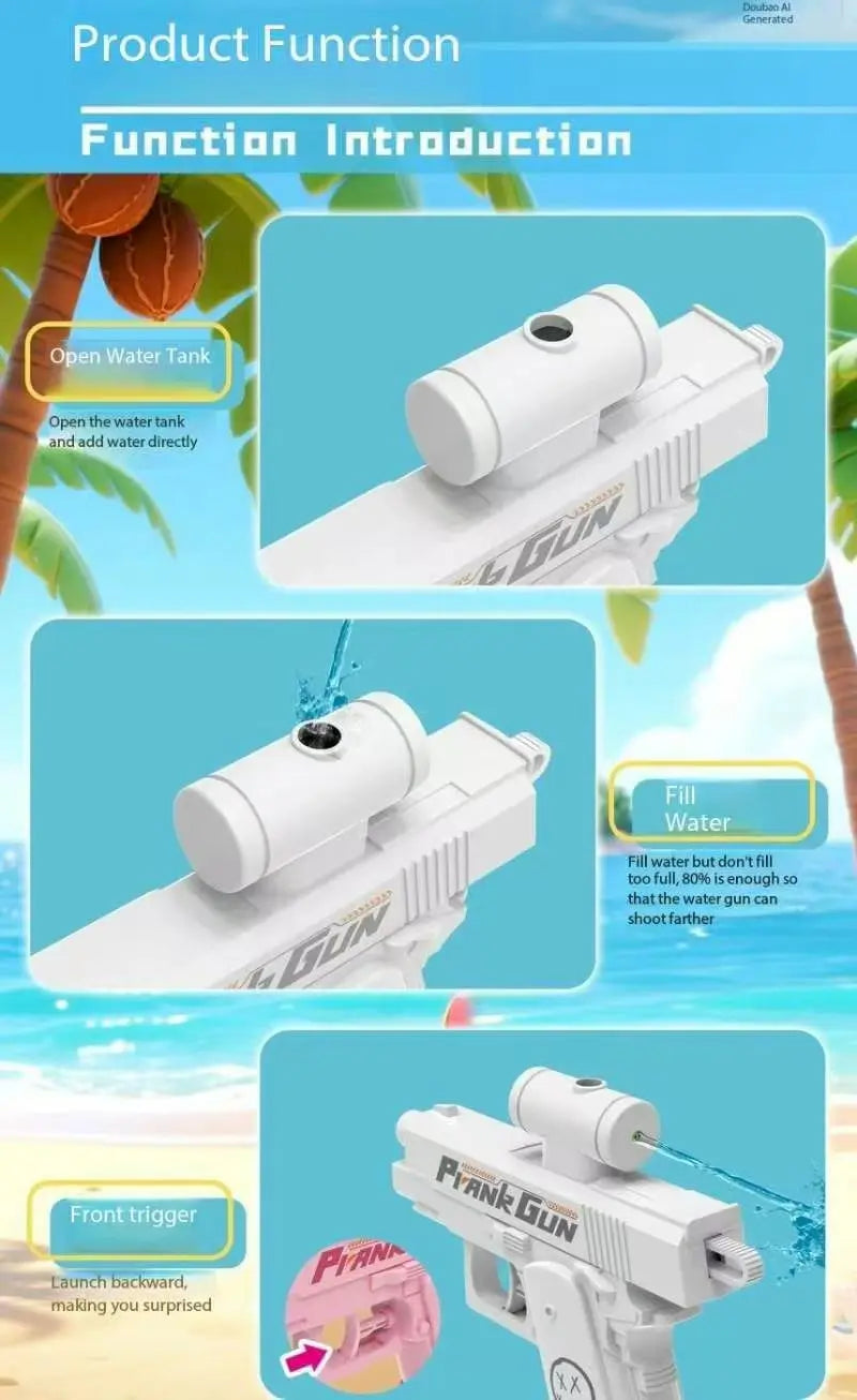 Doodad Co. Reverse Water Gun — Double-Sided, Mini Tactical Sprayer