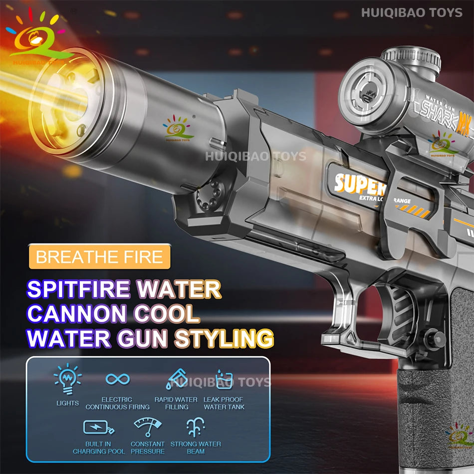 Doodad Co. Automatic Water Blaster — Flame-Light Effect, Electric Pulse Action