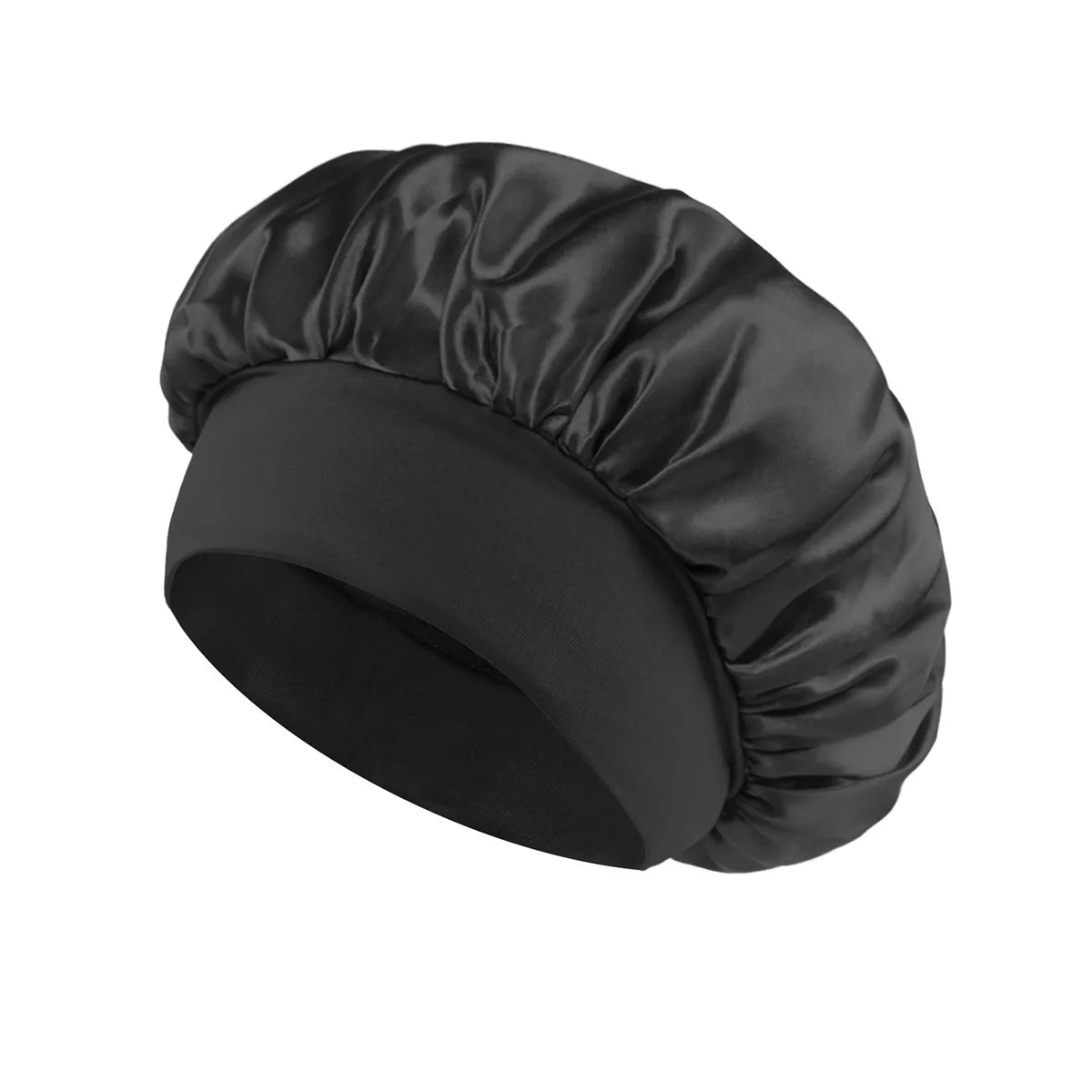 Doodad Co. Satin Sleep Bonnet — Silk-Lined, Large Fit