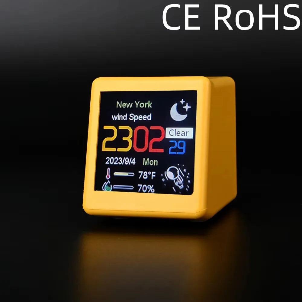 Doodad Co. Smart Desktop Weather Station — Temperature, Humidity & Time Display
