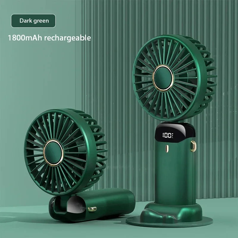 Doodad Co. Portable Neck Fan — 5-Speed, USB Rechargeable