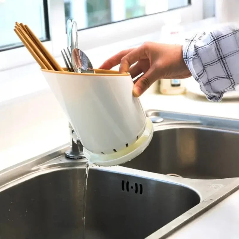 Doodad Co. Kitchen Drying Rack & Utensil Holder