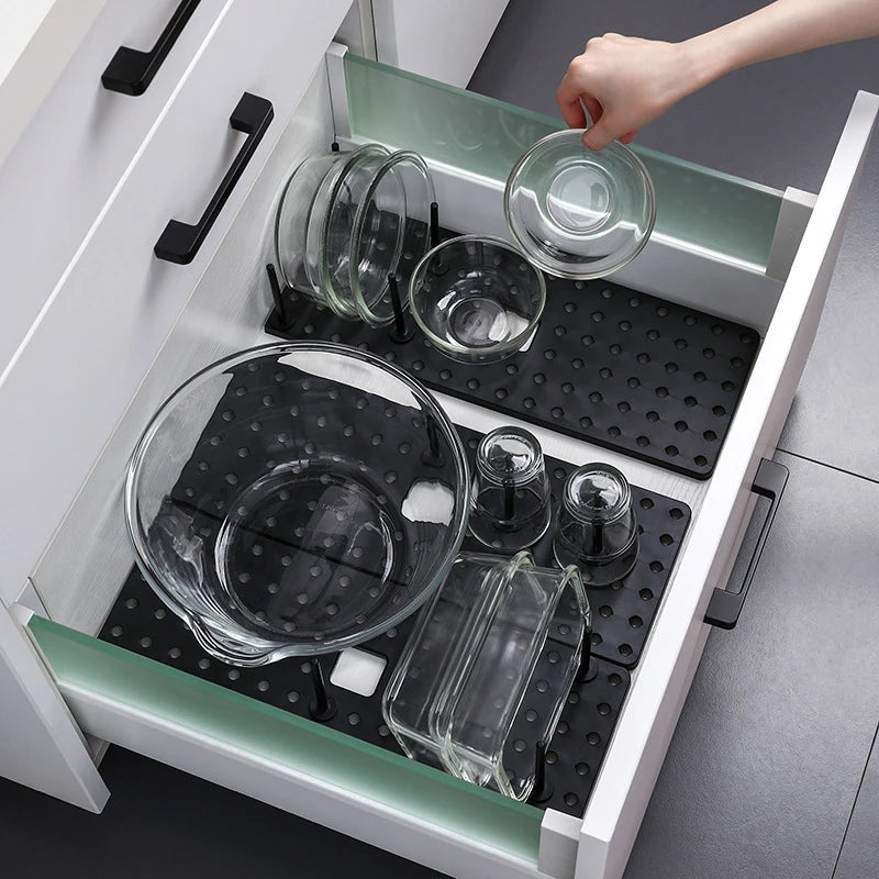 Doodad Co. Telescopic Dish Rack — Adjustable, Drainage Design