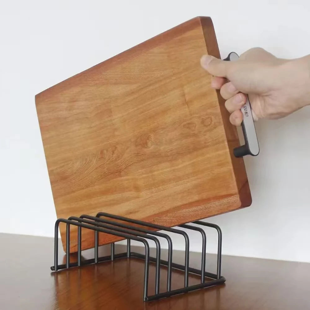 Doodad Co. Cutting Board Rack — 5-Tier, Carbon Steel Construction