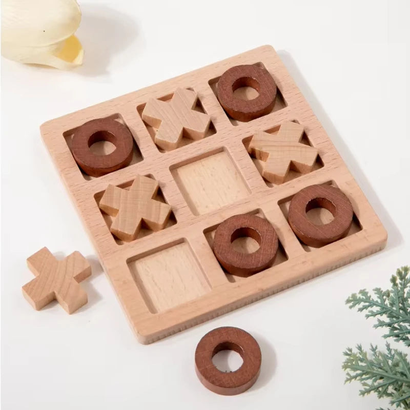 Doodad Co. Montessori Wooden Chess Set — Brain-Training, Educational Toy