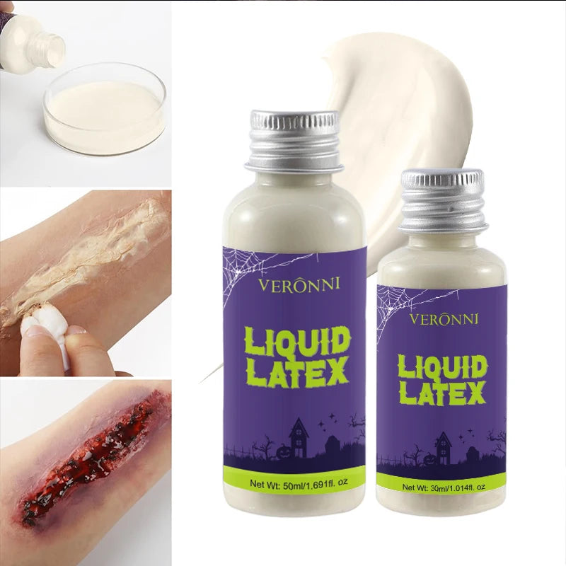 Doodad Co. Liquid Latex SFX Kit — Scars, Wounds & Prosthetics, Pro Halloween Makeup