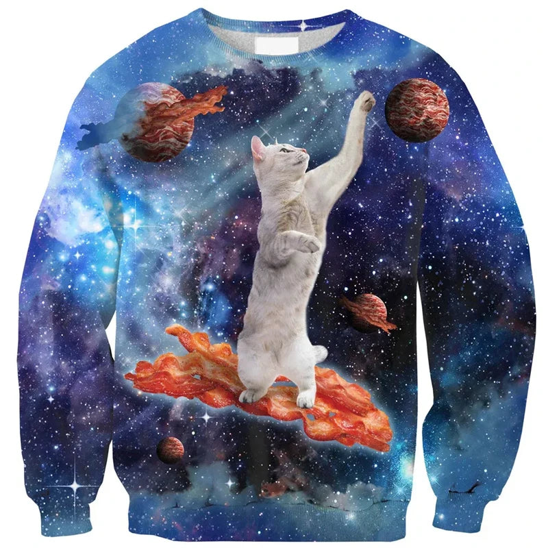 Doodad Co. Graphic Pullover Hoodie — 3D Printed Design, Loose Fit