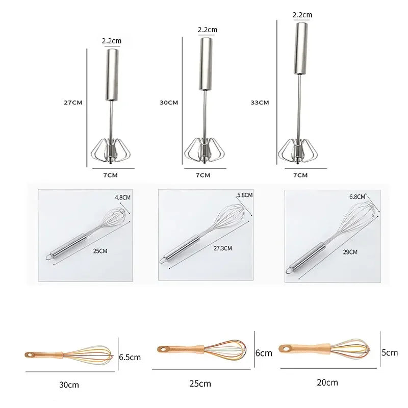 Doodad Co. Semi-Automatic Rotary Whisk