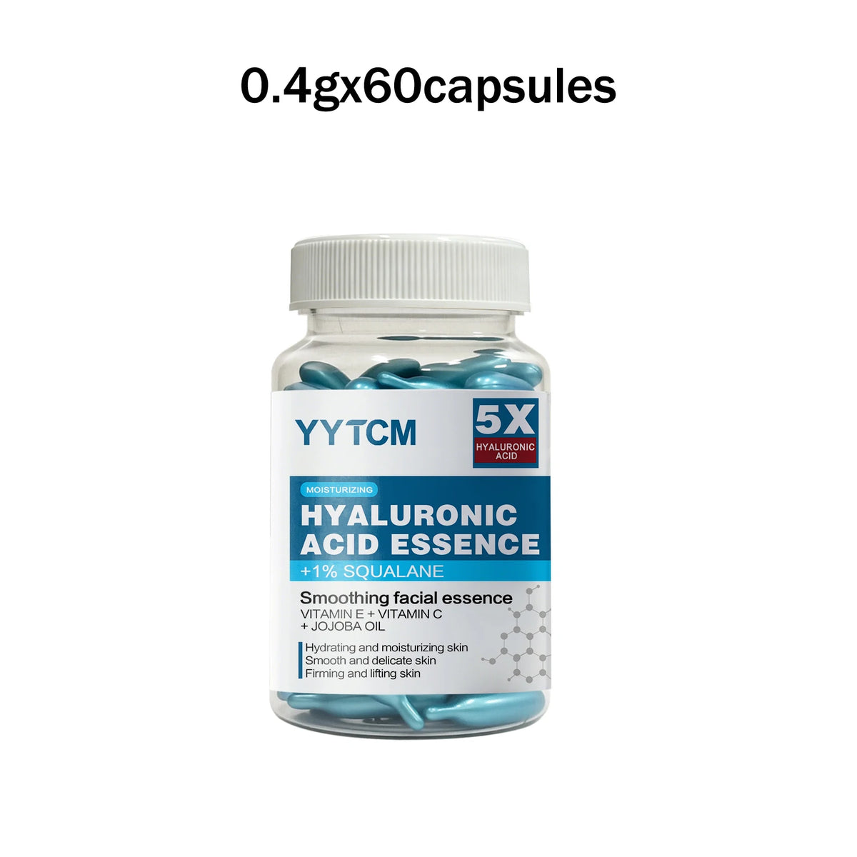 Doodad Co. Hyaluronic Acid Essence Capsules — Deep Moisturizing, 30-Capsule Pack