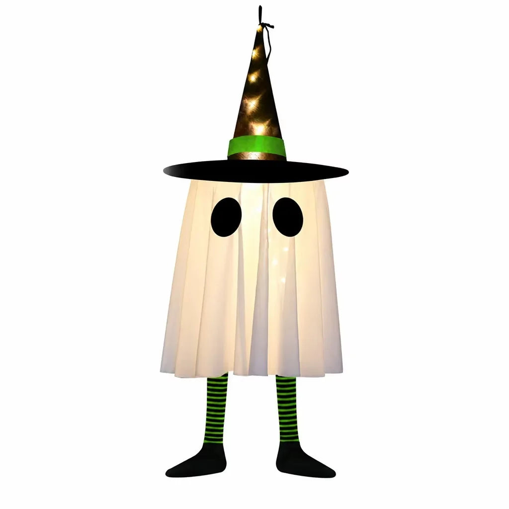 Doodad Co. Luminous Witch Ghost Lights — LED Hanging Pendant, 3-Pack