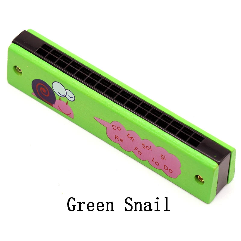 Doodad Co. Kids Wooden Harmonica — Beginner-Friendly, Musical Learning Toy